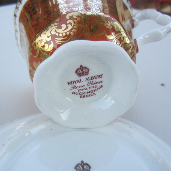 VTG ROYAL ALBERT CUP(BUCKINGHAM) & SAUCER(CONSORT), DISPLAY TEA SET - Picture 8 of 9